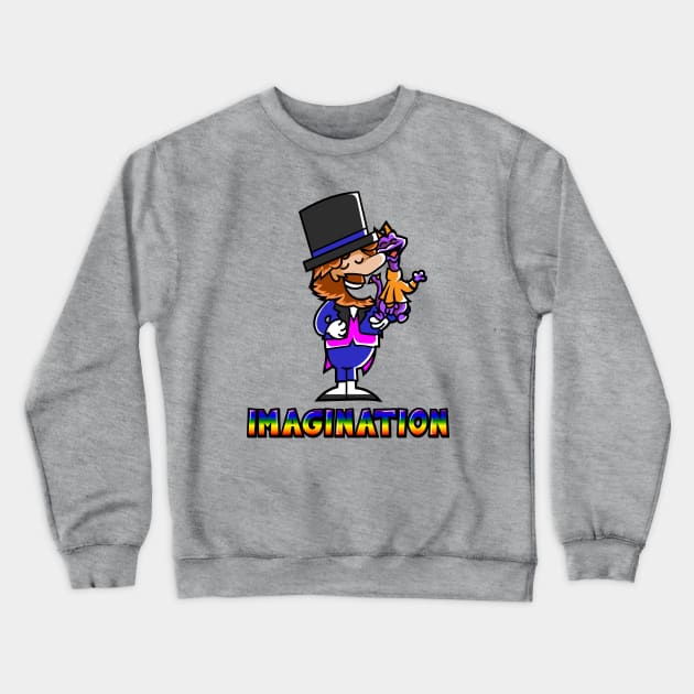 Little Dream Finder Crewneck Sweatshirt by DeepDiveThreads